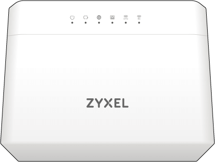Illustreret Zyxel router