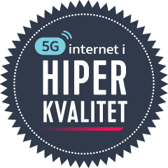 Endelig. Nu kan du få 5G-internet i Hiper-kvalitet!